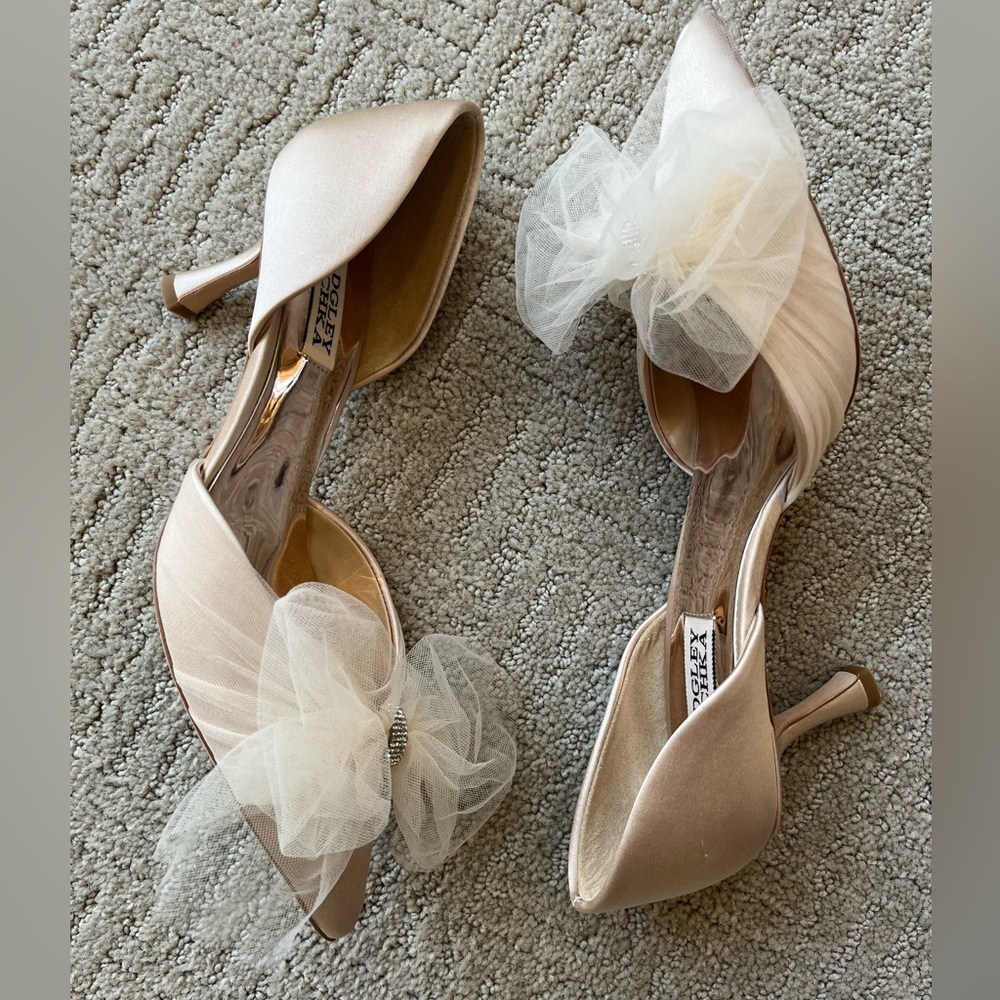 Badgley Mischka Festive Satin Shoes